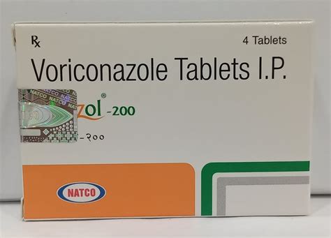 Vorizol 200mg Voriconazole Tablets Prescription Treatment Fungal