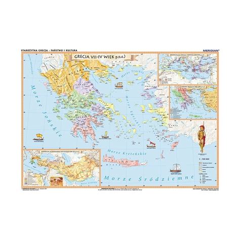 Dwustronna Mapa Cienna Staro Ytna Grecja Pa Stwo I Kultura