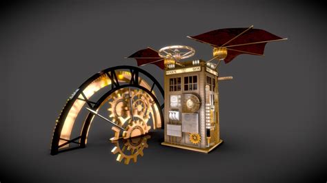 Steampunk Stylized Tardis Download Free 3d Model By Aurlc Waleguene