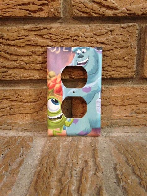 Mike And Sulley Light Switch Cover Monster By Hippiemysticstudio