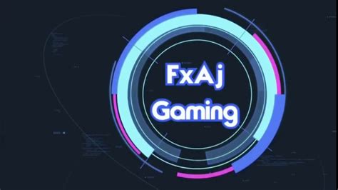 Fxajgaming New Intro Made By Legendary Gaming Youtube