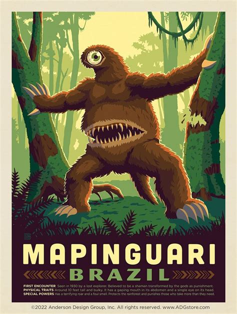 Mythical Creatures Mapinguari Brazil Mythical Creatures Cute