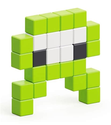 Ukidz Pixio Mini Monster Alienz 26 Magnetic Blocks In 3 Colors