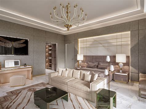 Living room room furniture interior design home kitchen architecture table interior decoration. Luxury Master bedroom interior design in Dubai | 2020 | Spazio