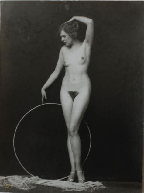 Alfred Cheney Johnston Vintage Ziegfeld Follies Hula Hoop Nude