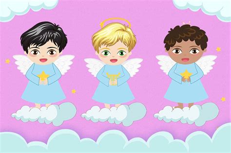 Angels Boys Clipart Angel Clipart Star Clipart Baby