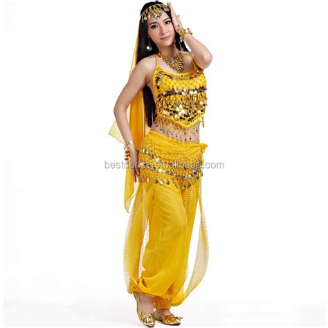 bestdance sexy arabic belly dance costume top pants trousers outfit set halloween festival