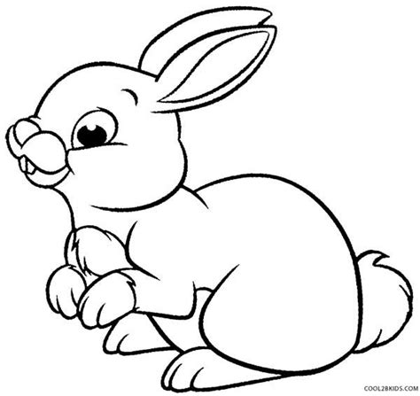 Bunny Coloring Page To Print Bunny Coloring Page For Kids Activity