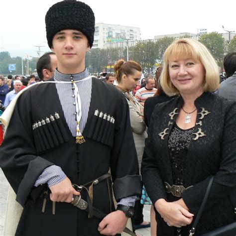 Circassians In Traditional Circassian Costume Meeting Of People Of Circassia Ancient Country
