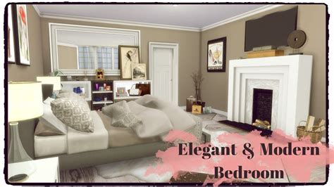 Sims 4 Elegant And Modern Bedroom Youtube