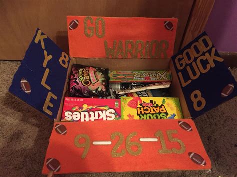 Unique designs or create your own. Football care package idea #footballgirlfriend (With ...