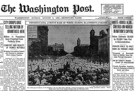 The Day The Ku Klux Klan Took Over Pennsylvania Avenue The Washington Post