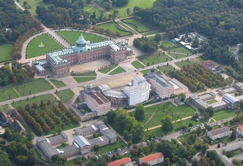 Potsdam Luftbild Neues Palais Schlösser Westlich Im Park Sanssouci Foto
