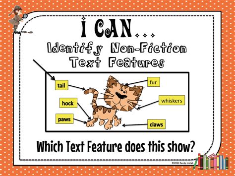 Informational Text Features Checklist Clipart