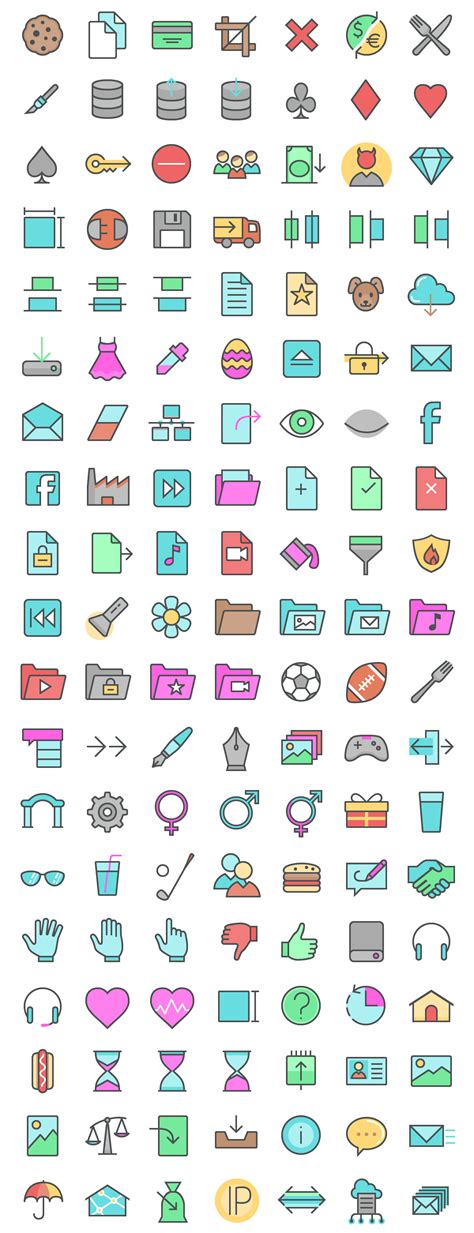 Free 500 Color Icons On Behance
