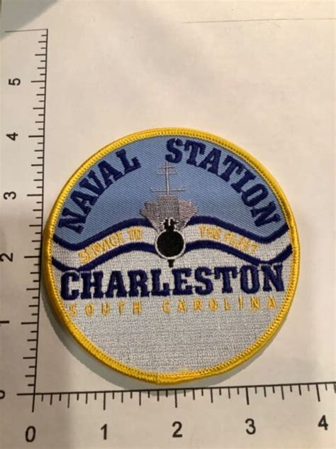 Us Naval Station Charleston Patch Ebay