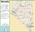 Mapas Detallados de Nevada para Descargar Gratis e Imprimir