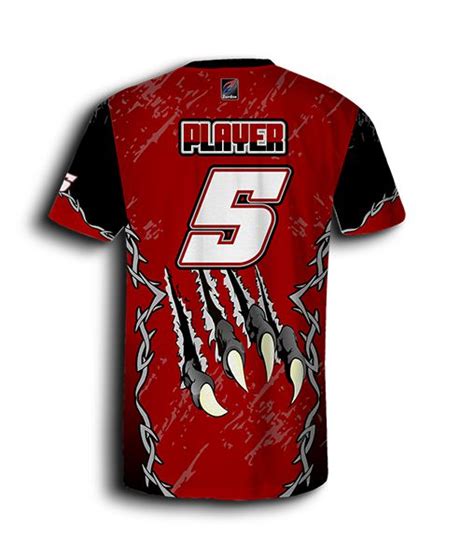 Red Softball Jersey Men Full Dye Custom Softball Uniform