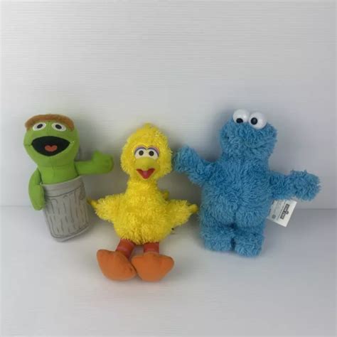 Sesame Street Plush Toy Bulk Lot Big Bird Cookie Monster Oscar The Grouch 19 15 Picclick
