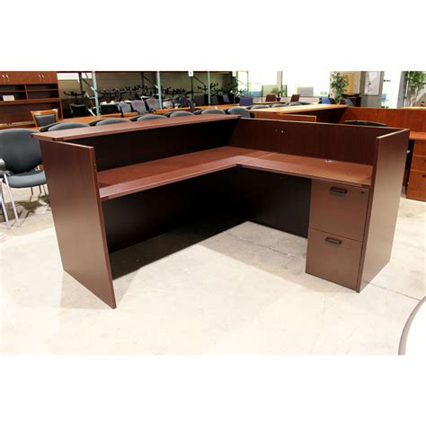 Used L Shaped Reception Desk Vision Office Interiors