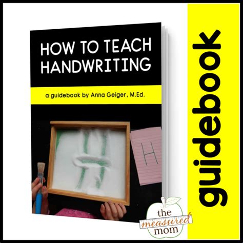 how to teach handwriting a guidebook teaching handwriting handwriting books letter