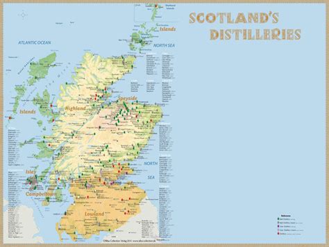 Whisky Regions Of Scotland Chart Complet Overview Alba