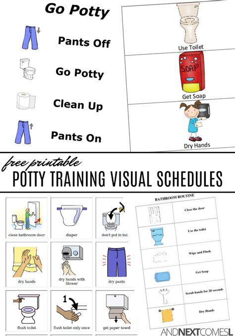 Free Printable Potty Training Visual Schedule
