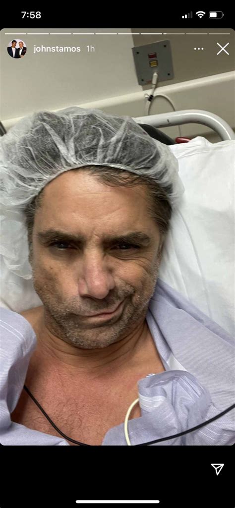 John Stamos Posts Selfies From What Appears To Be A Hospital Bed
