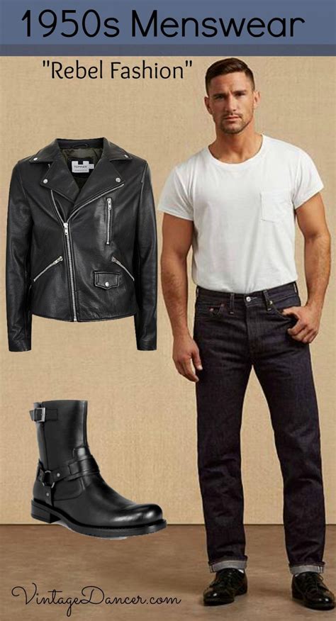 1950s Mens Fashion Greaser