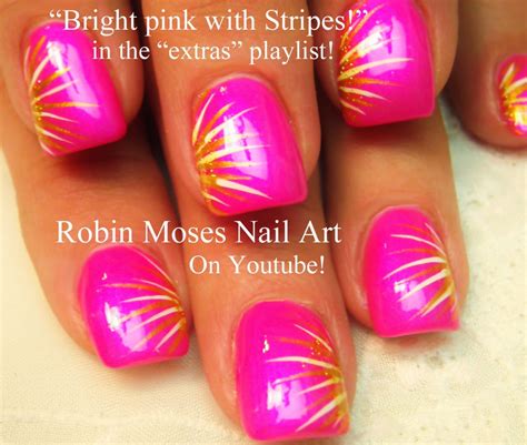 Robin Moses Nail Art Striped Nails Nail Art Easy Nail Art Easy