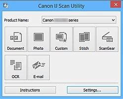 This is an application that allows you to scan photos, documents, etc easily. Canon IJ Scan Utility for Windows OS | Scanner Canon