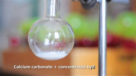 Carbon Dioxide Laboratory Preparation Youtube