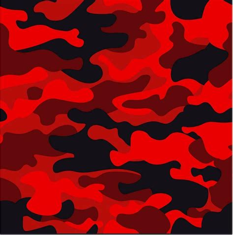 Black And Red Camo Vinyl Wrap Air Release Matte Finish 12x12 Graphics
