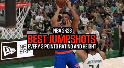 Best Jumpshots For Every 3 Points Rating And Height In Nba 2k23 By