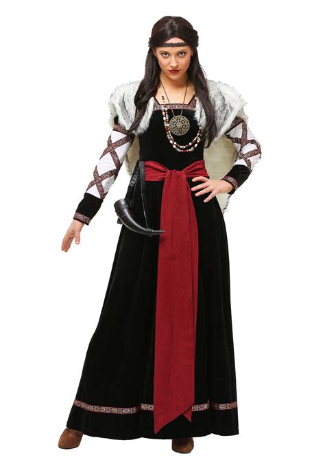 Plus Size Dark Viking Dress Costume For Women Ubicaciondepersonas