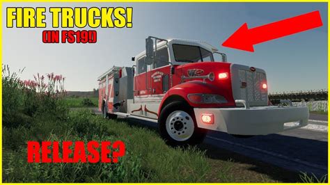 Fire Trucks In Farming Simulator 2019 Accident Response Youtube