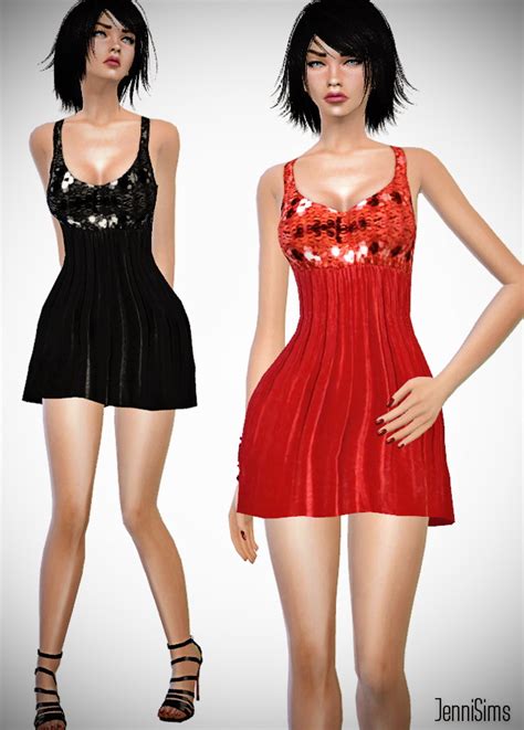 4 Simple Dresses Set At Jenni Sims Sims 4 Updates