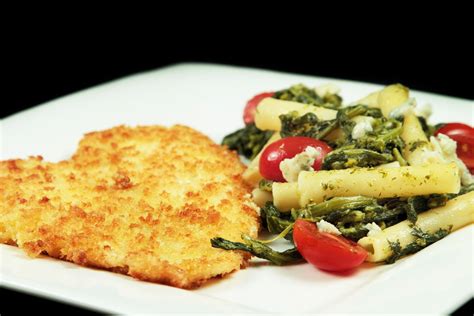 Chef Dennis Panko Breaded Flounder With Pasta And Broccoli Rabe