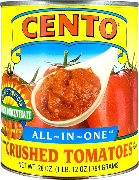 Cento All In One Chunky Crushed Tomatoes In Puree Ounce Cans Pack