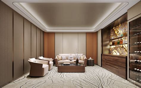 Vip Reception Room 3dbrute 3dmodel Furniture And Decor