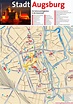 Stadtplan Augsburg mit sehenswürdigkeiten