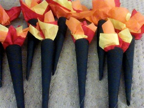 Diy Paper Medieval Torches A Super Easy Project Using Only Paper