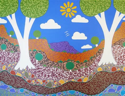 Aboriginal Painting My Desert Country 115 By Walangari Karntawarra
