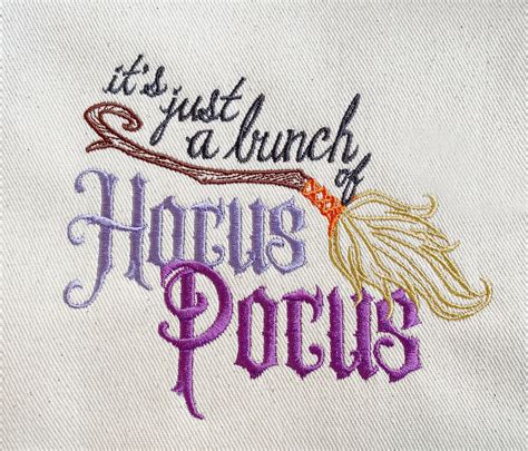 Its Just A Bunch Of Hocus Pocus Machine Embroidery Etsy