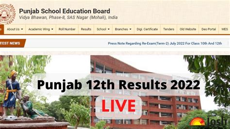 Pseb Punjab Board 12th Result 2022 Declared Live Get Pseb Punjab