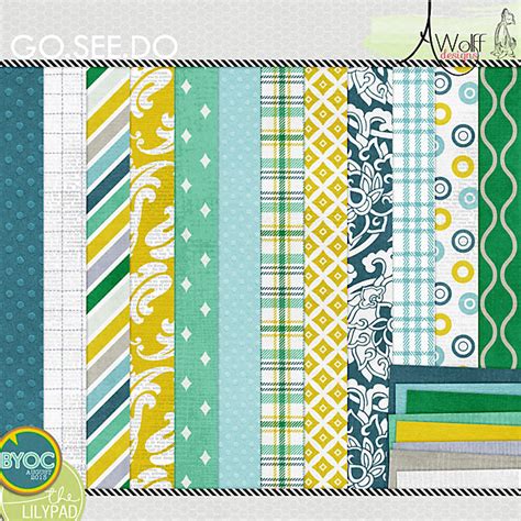 Digital Scrapbook Paper Pack Amy Wolff Designs