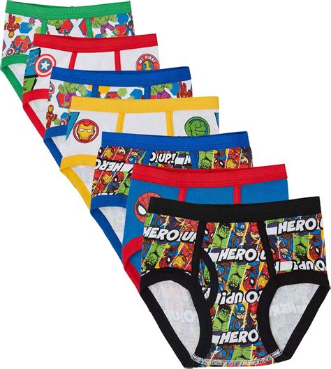 Marvel Boys Toddler 7 Pack Superhero Adventures Brief Underwear