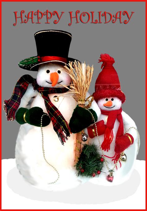 Free Printable Snowman Christmas Cards
