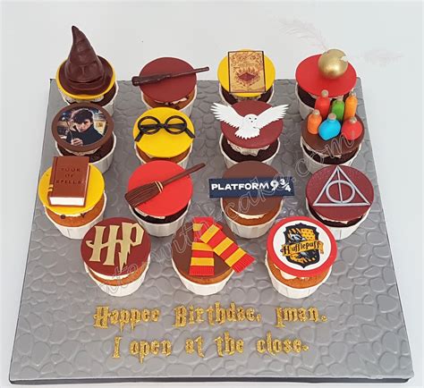 celebrate with cake harry potter themed cupcakes