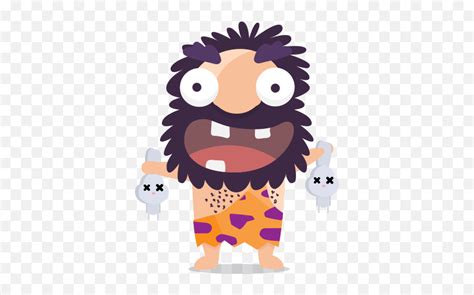 Cave Man Emoticon Emoji Sticker Inventor Icons